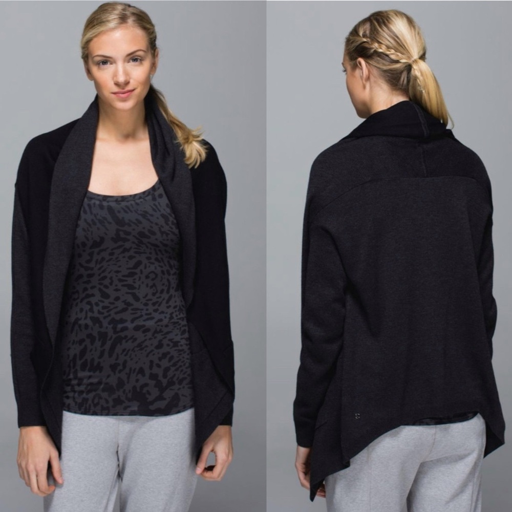 Lululemon Cabin Yogi‎ Wrap Heathered Black